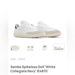 Samba Spikeless Golf 'White
Collegiate Navy' IE4870
